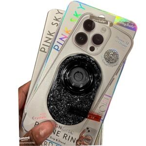 Crystal Embellished Magnetic Phone Ring